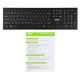 Клавиатура Acer OKR010 черный USB беспроводная slim Multimedia