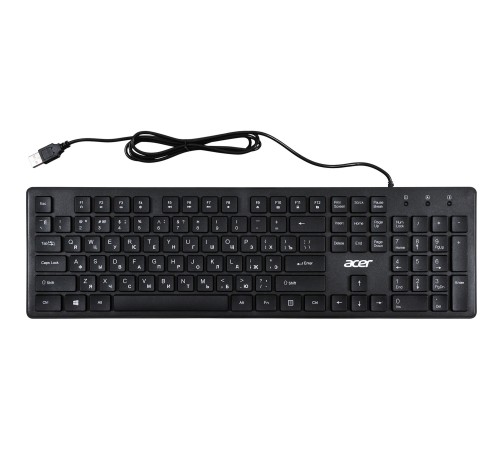 Клавиатура Acer OKW020 черный USB slim