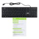 Клавиатура Acer OKW020 черный USB slim