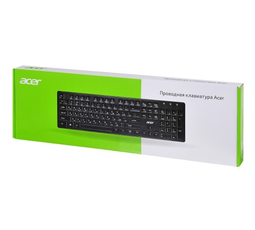 Клавиатура Acer OKW020 черный USB slim