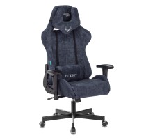Кресло игровое Бюрократ VIKING KNIGHT Fabric синий Light-27 с подголов. крестовина металл