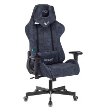 Кресло игровое Бюрократ VIKING KNIGHT Fabric синий Light-27 с подголов. крестовина металл