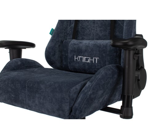 Кресло игровое Бюрократ VIKING KNIGHT Fabric синий Light-27 с подголов. крестовина металл