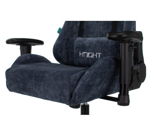 Кресло игровое Бюрократ VIKING KNIGHT Fabric синий Light-27 с подголов. крестовина металл