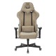 Кресло игровое Бюрократ VIKING KNIGHT Fabric песочный Light-21 с подголов. крестовина металл