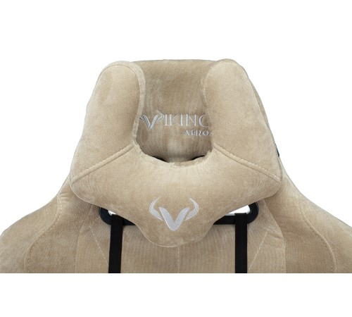 Кресло игровое Бюрократ VIKING KNIGHT Fabric песочный Light-21 с подголов. крестовина металл