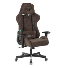 Кресло игровое Бюрократ VIKING KNIGHT Fabric темно-коричневый Light-10 с подголов. крестовина металл