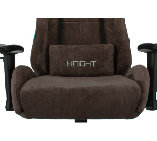 Кресло игровое Бюрократ VIKING KNIGHT Fabric темно-коричневый Light-10 с подголов. крестовина металл