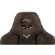 Кресло игровое Бюрократ VIKING KNIGHT Fabric темно-коричневый Light-10 с подголов. крестовина металл