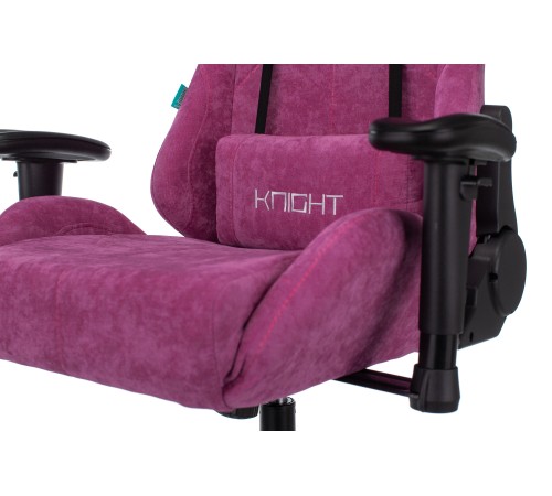 Кресло игровое Бюрократ VIKING KNIGHT Fabric малиновый Light-15 с подголов. крестовина металл