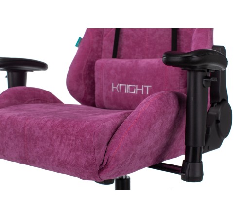 Кресло игровое Бюрократ VIKING KNIGHT Fabric малиновый Light-15 с подголов. крестовина металл