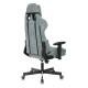 Кресло игровое Бюрократ VIKING KNIGHT Fabric серо-голубой Light-28 с подголов. крестовина металл