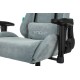 Кресло игровое Бюрократ VIKING KNIGHT Fabric серо-голубой Light-28 с подголов. крестовина металл