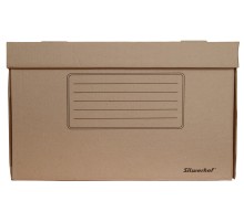Короб архивный откидная крышка Silwerhof ОК-18 микрогофрокартон 480x325x295мм коричневый
