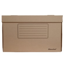 Короб архивный откидная крышка Silwerhof ОК-18 микрогофрокартон 480x325x295мм коричневый