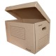 Короб архивный откидная крышка Silwerhof ОК-18 микрогофрокартон 480x325x295мм коричневый
