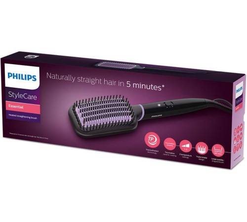 Расческа Philips BHH880/00 черный/фиолетовый Расческа Philips BHH880/00 черный/фиолетовый