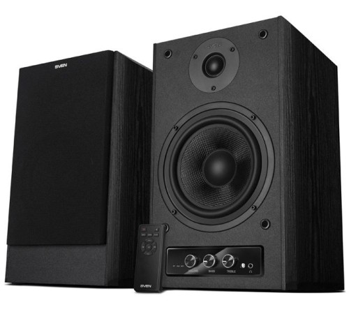 SVEN MC-30, чёрный, акустическая система 2.0, мощность 2x100Вт (RMS), пульт ДУ, Bluetooth, Optical Sven SV-018894 SVEN MC-30, чёрный, акустическая система 2.0, мощность 2x100Вт (RMS), пульт ДУ, Bluetooth, Optical Sven SV-018894