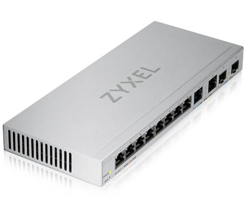 Коммутатор Мультигигабитный Smart L2 коммутатор Zyxel XGS1210-12, 8xGE, 2x1/2,5GE, 2xSFP+, настольный, бесшумный (XGS1210-12-ZZ0102F) Коммутатор Мультигигабитный Smart L2 коммутатор Zyxel XGS1210-12, 8xGE, 2x1/2,5GE, 2xSFP+, настольный, бесшумный (XGS1210-12-ZZ0102F)