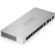 Коммутатор Мультигигабитный Smart L2 коммутатор Zyxel XGS1210-12, 8xGE, 2x1/2,5GE, 2xSFP+, настольный, бесшумный (XGS1210-12-ZZ0102F)