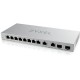 Коммутатор Мультигигабитный Smart L2 коммутатор Zyxel XGS1210-12, 8xGE, 2x1/2,5GE, 2xSFP+, настольный, бесшумный (XGS1210-12-ZZ0102F)