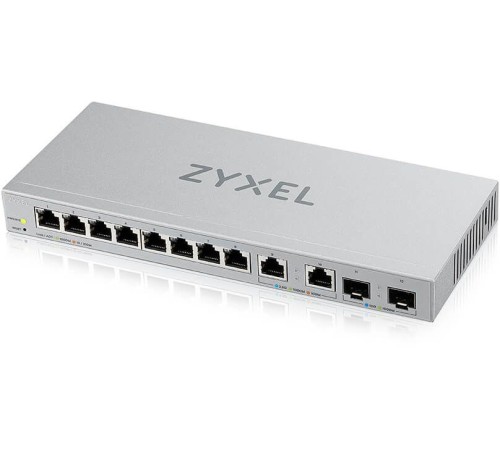Коммутатор Мультигигабитный Smart L2 коммутатор Zyxel XGS1210-12, 8xGE, 2x1/2,5GE, 2xSFP+, настольный, бесшумный (XGS1210-12-ZZ0102F) Коммутатор Мультигигабитный Smart L2 коммутатор Zyxel XGS1210-12, 8xGE, 2x1/2,5GE, 2xSFP+, настольный, бесшумный (XGS1210-12-ZZ0102F)