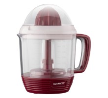 Соковыжималка цитрусовая Scarlett SC-JE50C08 25Вт рез.сок.:1200мл. красный/белый