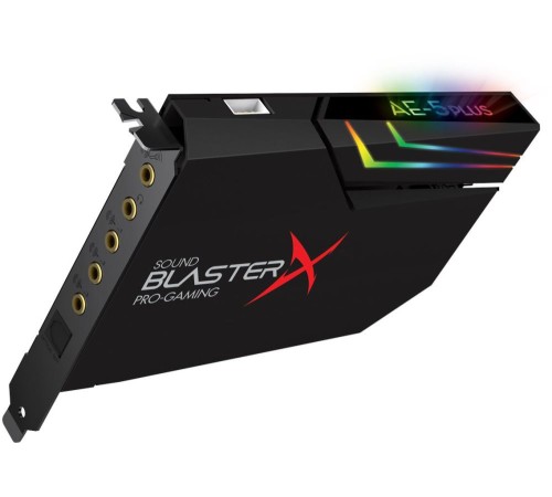 Звуковая карта Creative PCI-E BlasterX AE-5 Plus (BlasterX Acoustic Engine) 5.1 Ret Звуковая карта Creative PCI-E BlasterX AE-5 Plus (BlasterX Acoustic Engine) 5.1 Ret