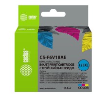 Картридж струйный Cactus CS-F6V18AE 123XL многоцветный (330стр.) (18мл) для HP DeskJet 1110/1111/1112/2130