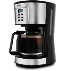 Кофеварка капельная Kitfort KT-727 900Вт черный/серебристый
