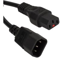 Шнур питания Lanmaster LAN-PP13/14-1.8-BK (упак.:1шт) 1м черный