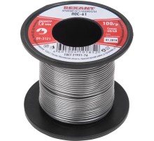 REXANT (09-3121) Припой катушка ПОС-61 без канифоли (O1,0мм, 100гр)