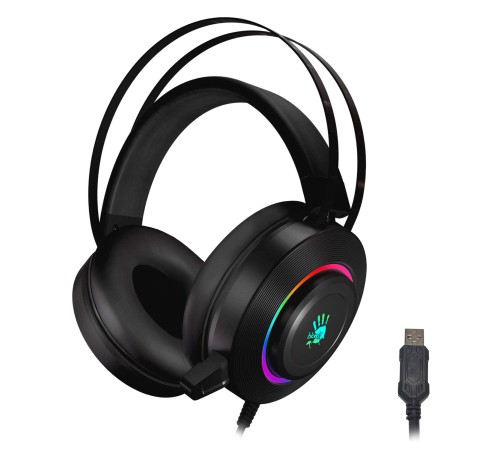 Наушники с микрофоном A4Tech Bloody G521 черный 2.3м мониторные USB оголовье (G521 (BLACK)) Наушники с микрофоном A4Tech Bloody G521 черный 2.3м мониторные USB оголовье (G521 (BLACK))