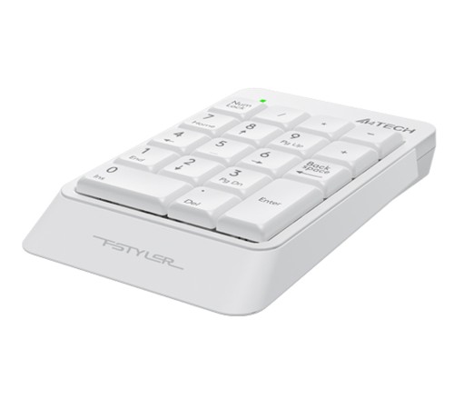 Числовой блок A4Tech Fstyler FK13P белый USB slim для ноутбука Числовой блок A4Tech Fstyler FK13P белый USB slim для ноутбука