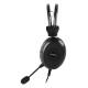 Наушники с микрофоном A4Tech HU-30 черный 2м накладные USB оголовье