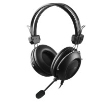 Наушники с микрофоном A4Tech HU-35 черный 2м накладные USB оголовье