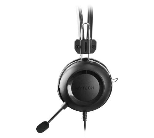 Наушники с микрофоном A4Tech HU-35 черный 2м накладные USB оголовье Наушники с микрофоном A4Tech HU-35 черный 2м накладные USB оголовье