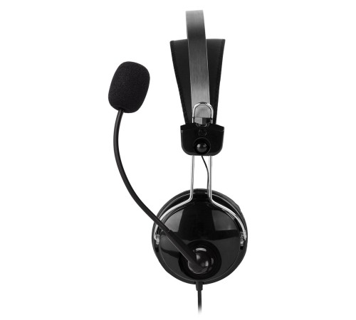 Наушники с микрофоном A4Tech HU-7P черный 2м накладные USB оголовье Наушники с микрофоном A4Tech HU-7P черный 2м накладные USB оголовье