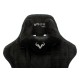 Кресло игровое Бюрократ VIKING KNIGHT Fabric черный Light-20 с подголов. крестовина металл