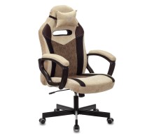 Кресло игровое Бюрократ VIKING 6 KNIGHT Fabric коричневый с подголов. крестовина металл