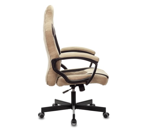 Кресло игровое Бюрократ VIKING 6 KNIGHT Fabric коричневый с подголов. крестовина металл