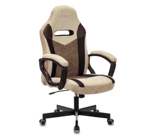 Кресло игровое Бюрократ VIKING 6 KNIGHT Fabric коричневый с подголов. крестовина металл
