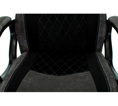 Кресло игровое Бюрократ VIKING 6 KNIGHT Fabric черный с подголов. крестовина металл