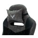 Кресло игровое Бюрократ VIKING 6 KNIGHT Fabric черный с подголов. крестовина металл