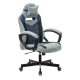 Кресло игровое Бюрократ VIKING 6 KNIGHT Fabric синий с подголов. крестовина металл