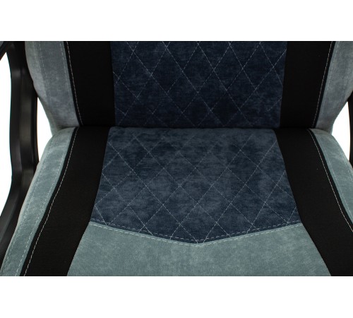Кресло игровое Бюрократ VIKING 6 KNIGHT Fabric синий с подголов. крестовина металл