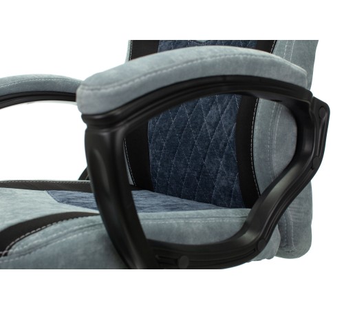 Кресло игровое Бюрократ VIKING 6 KNIGHT Fabric синий с подголов. крестовина металл