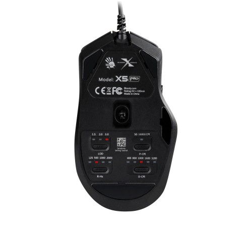 Мышь A4Tech Bloody X5 Pro черный оптическая (16000dpi) USB (9but) Мышь A4Tech Bloody X5 Pro черный оптическая (16000dpi) USB (9but)