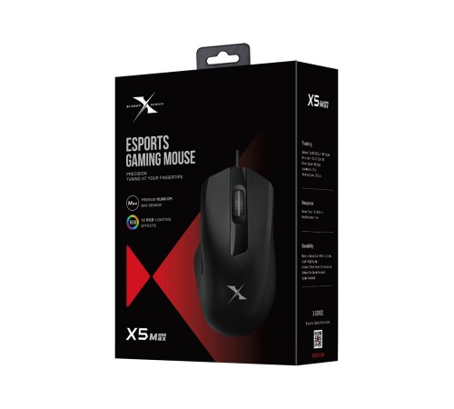 Мышь A4Tech Bloody X5 Max черный оптическая (10000dpi) USB (9but) Мышь A4Tech Bloody X5 Max черный оптическая (10000dpi) USB (9but)