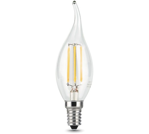 Лампа светодиодная Gauss Filament 7Вт цок.:E14 свеча 220B 2700K св.свеч.бел.теп. CF35 (упак.:1шт) (104801107)